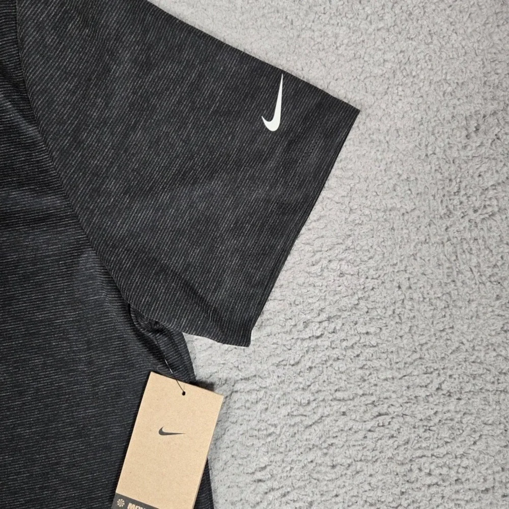 Nike Shirt Mens Large Gray Golf‎ Polo Performance Stretch Dri-Fit Casual Logo